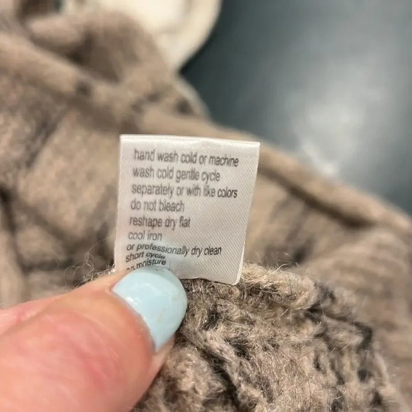 Paola Manfred made in Italy wool blend open front cardigan size Large - Picture 7 of 7